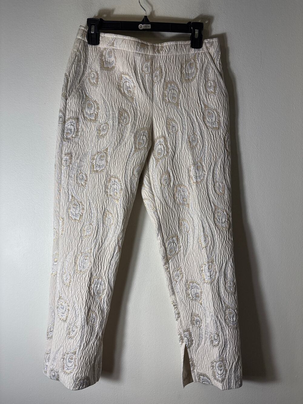 NWT Trina Turk Pop Metallic Pants Sz 4